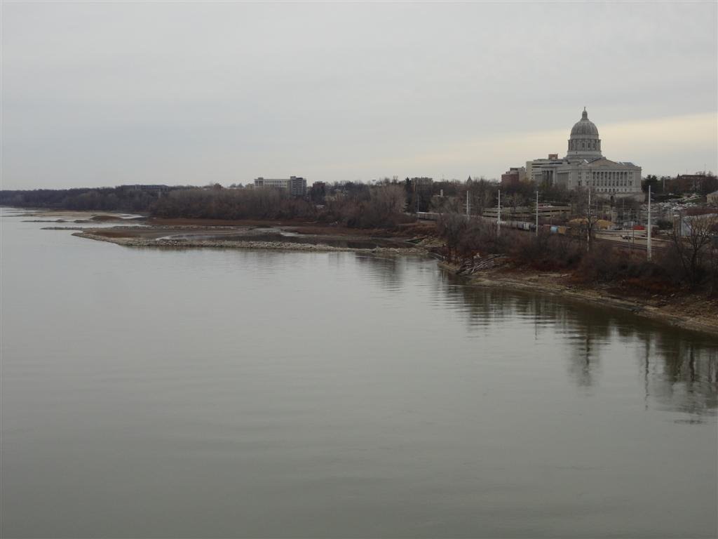 Missouri River, capitol, Jefferson City, MO, Джефферсон-Сити