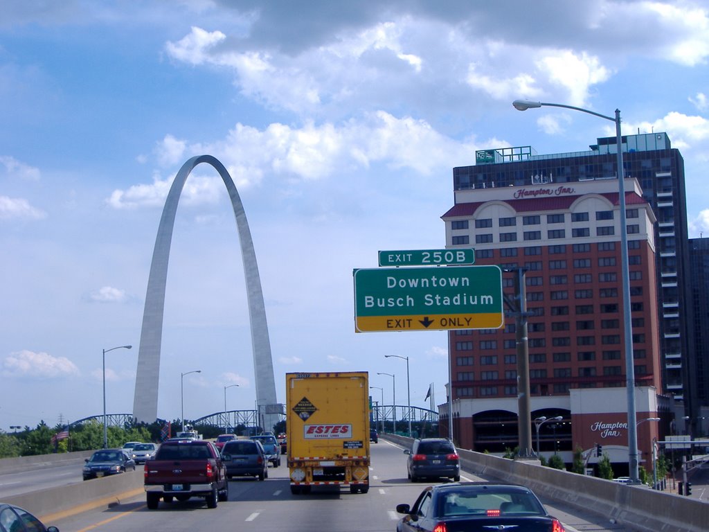 Downtown St. Louis, MO from the Interstate, Сент-Луис