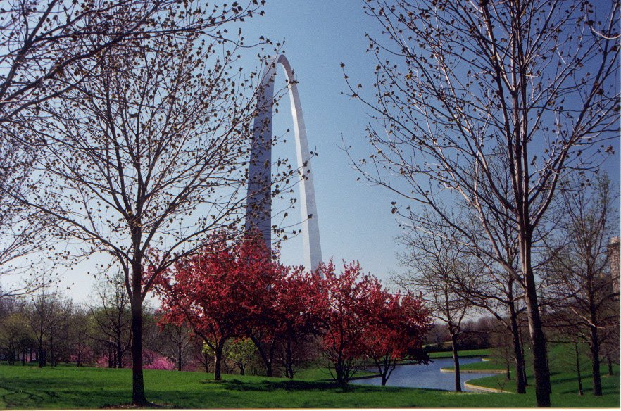St. Louis Arch in Spring, Сент-Луис