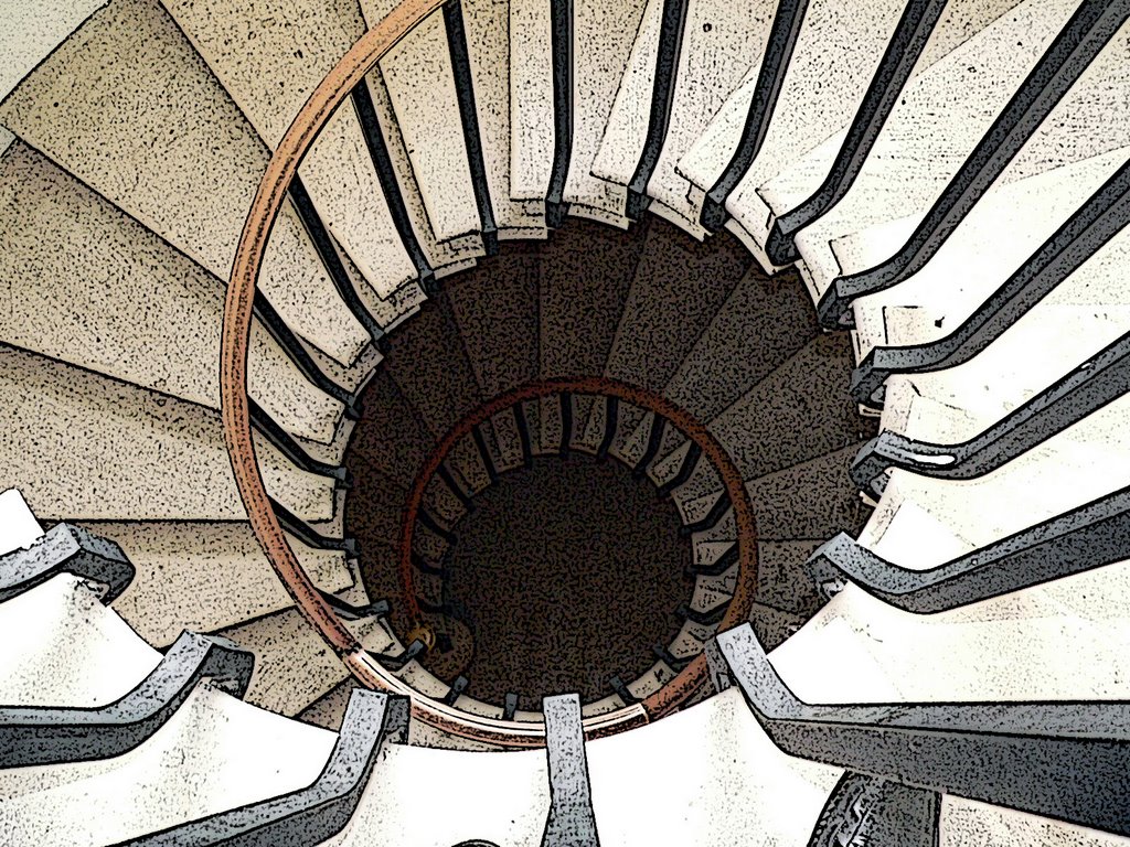 Westminster College, Fulton, Missouri, organ loft staircase, Хунтлейг