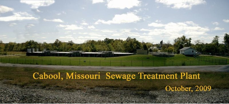 Cabool, Missouri Sewage Treatment Plant Panoramic Photo, Эдгар-Спрингс