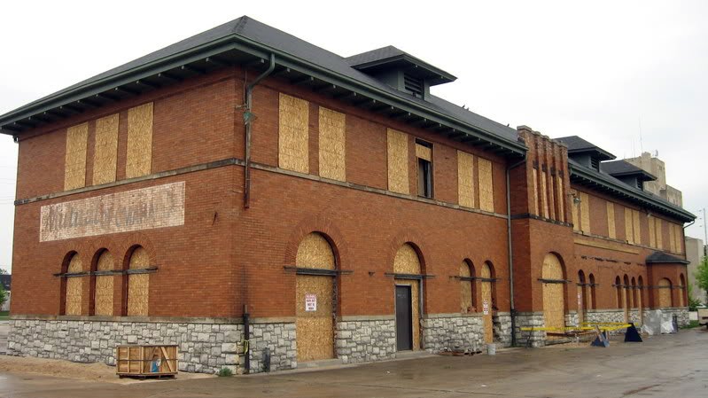 Bay City Pere Marquette Depot under renovation, Бэй-Сити