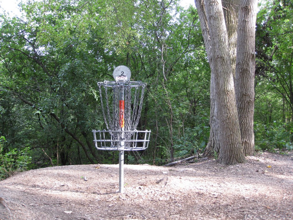 The second disc golf hole in Bandemer Park, Варрен
