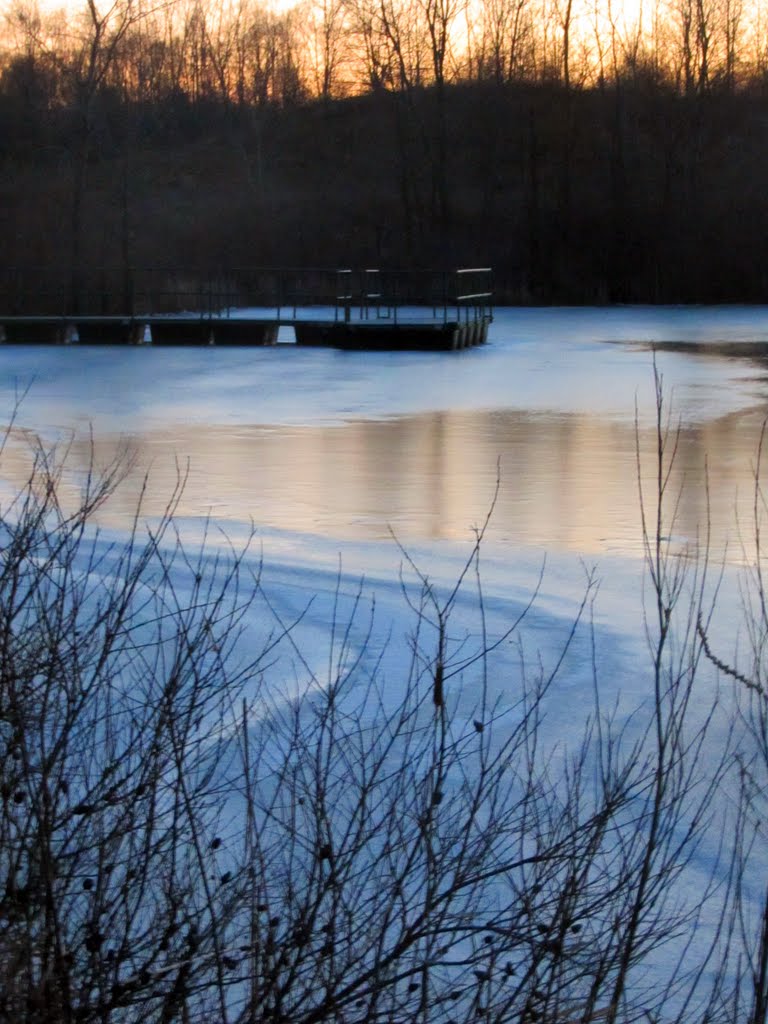 Olson Pond at dusk, Варрен