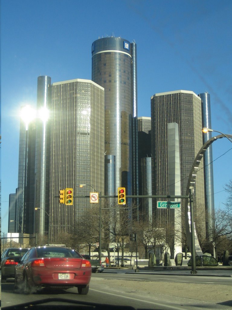 Detroit, downtown, Детройт