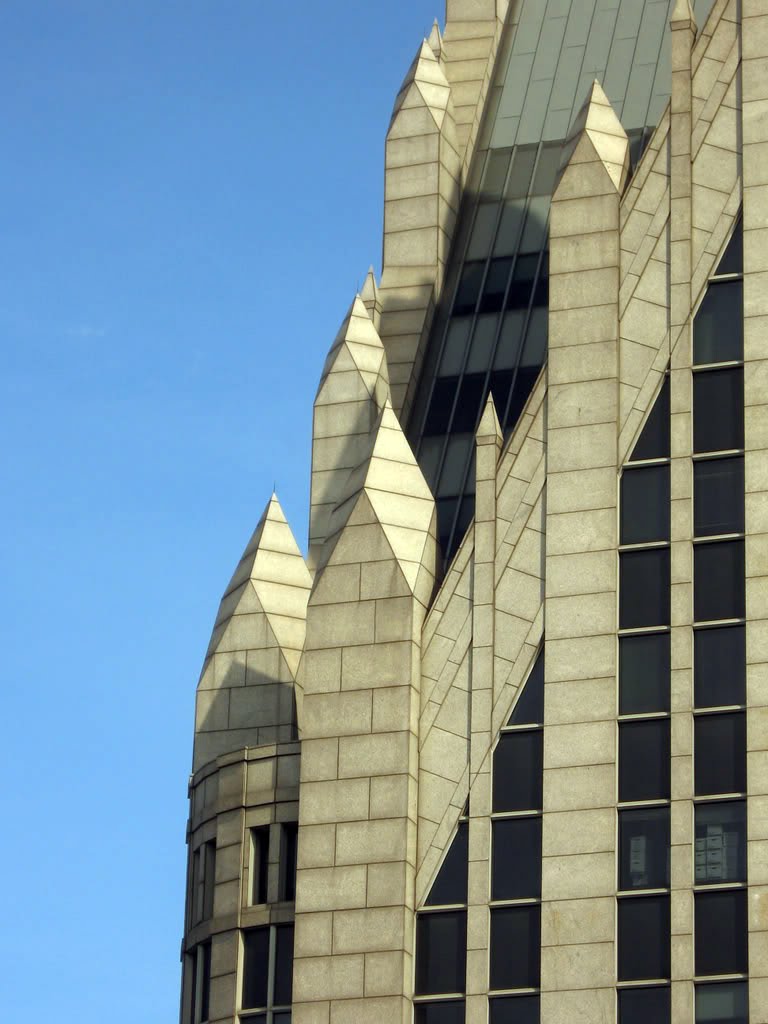 Comerica Tower closeup from Guardian Blg, Детройт