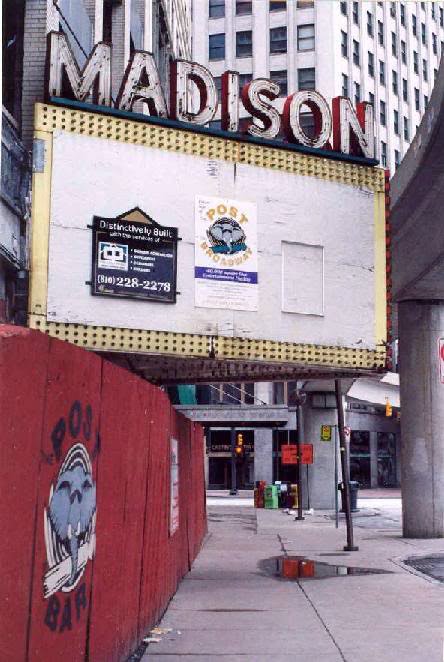 Madison Theater marquis, 2004, Детройт