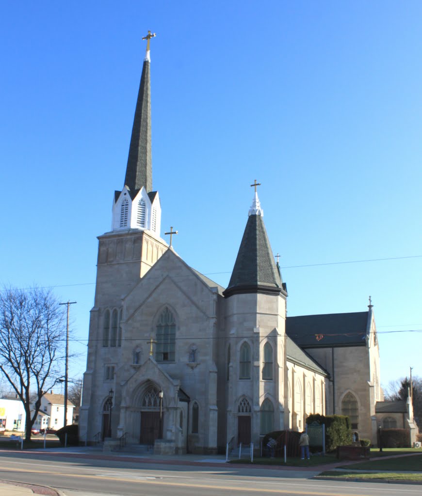 Saint Johns Catholic Church historic site, 1857, 711 North Cooper Street, Jackson, Michigan, Джексон