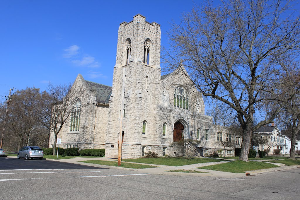 Emmanuel Lutheran Church, (1923), 201 North River Street, Ypsilanti, Michigan, Ипсиланти