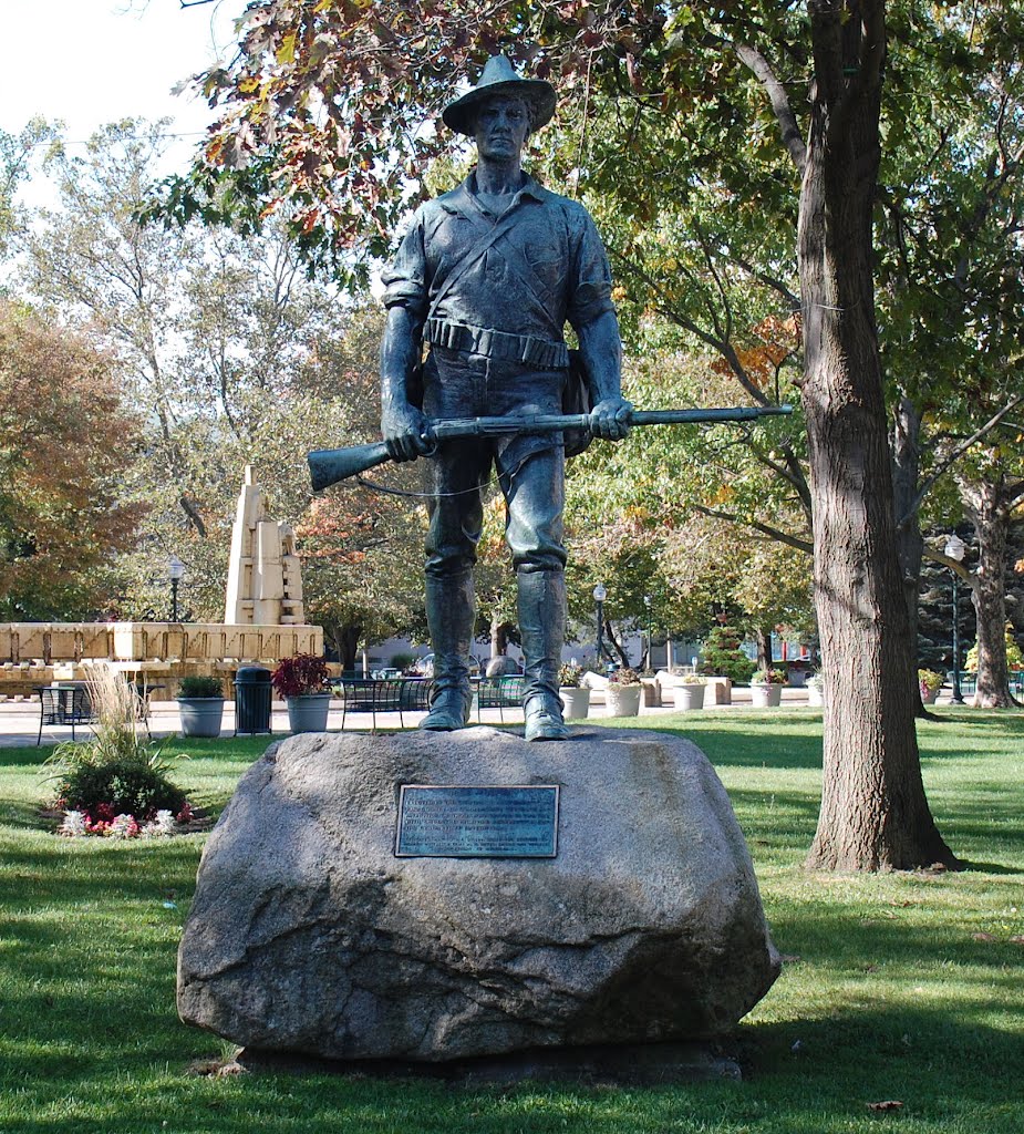 Civil War Memorial Statue, Kalamazoo, MI., Каламазу