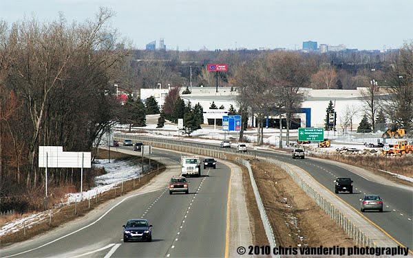 Looking Downtown from 84th St. and US 131, Кентвуд