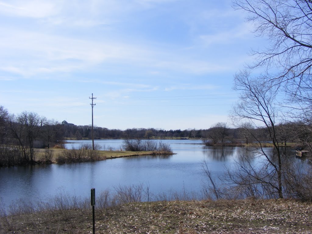 Spring view of Spring Valley Park, Kalamazoo, MI, Парчмент