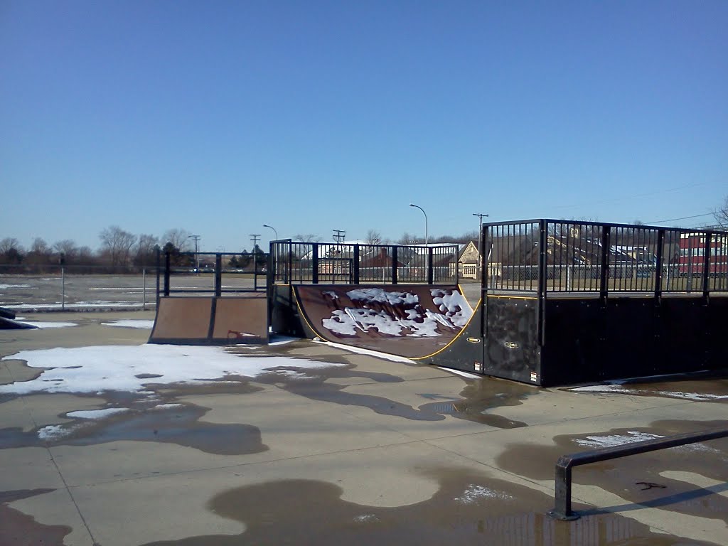 Troy Skatepark in the winter, Трой