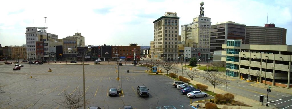 Panorama of Downtown Flint Michigan, Флинт