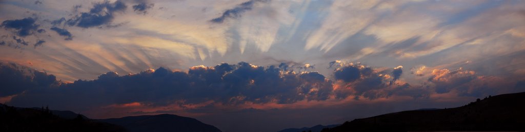 Sunset over Anaconda, Montana, Анаконда