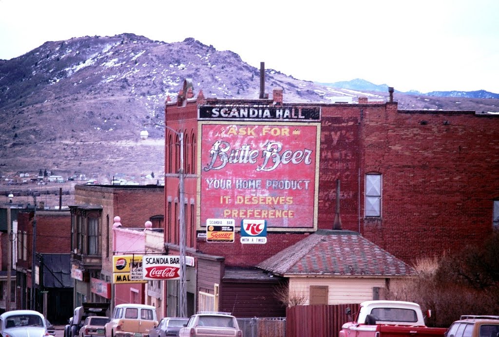 Фото South Main St. Butte Montana 1972 в городе Бьютт.