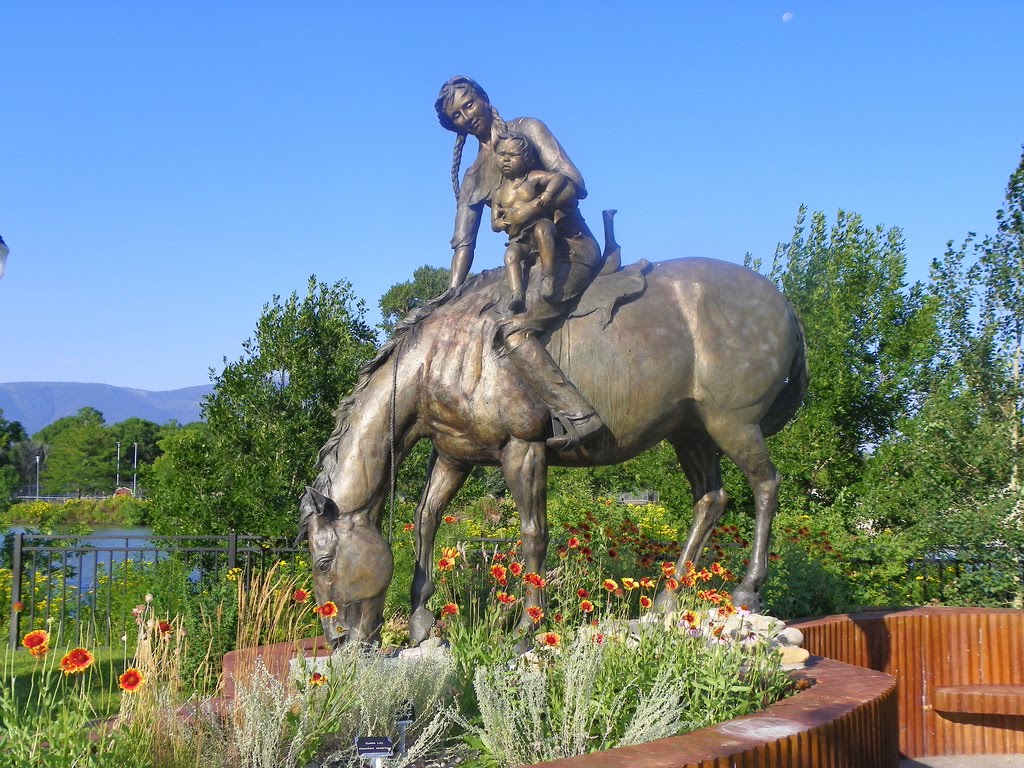 Sacajawea  Sculpture, Livingston, Park County, Montana, Ливингстон