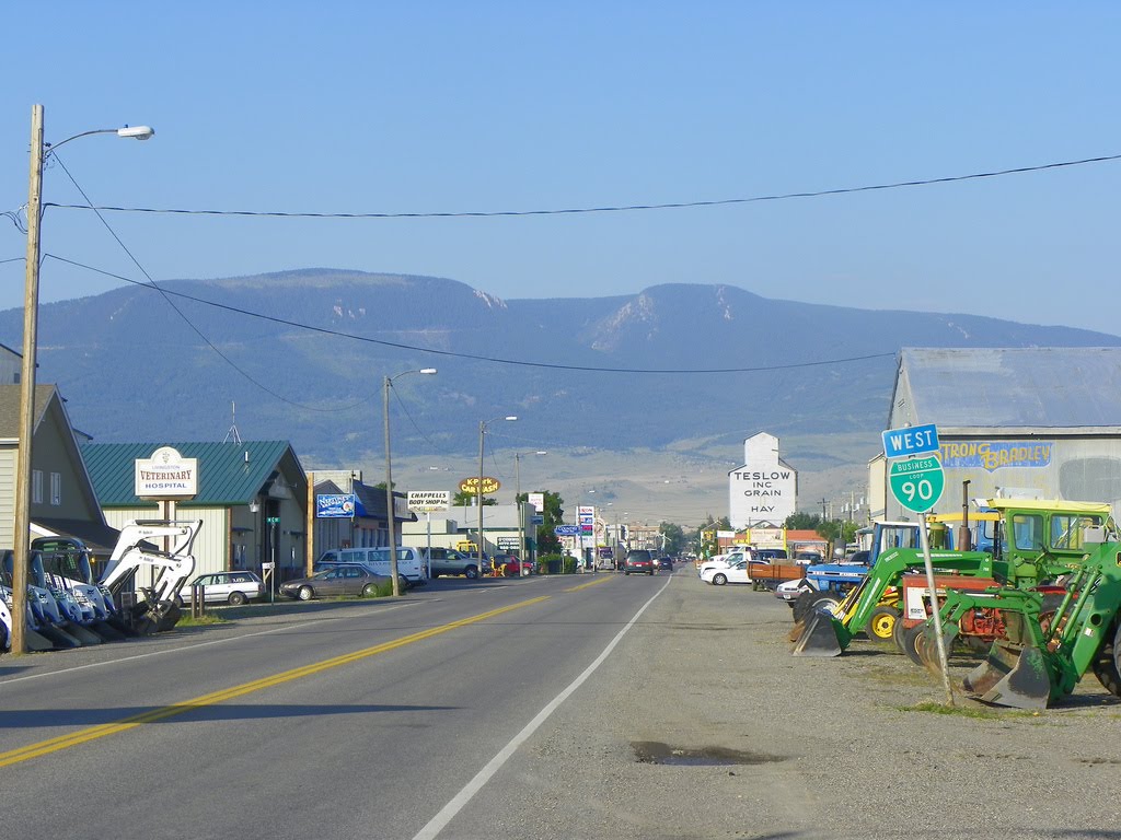 Entering Livingston, , Park County Montana, Ливингстон