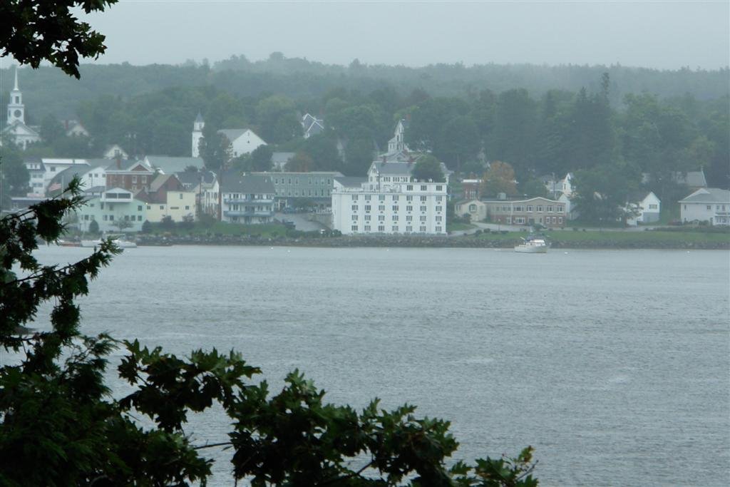 View across the bay at Bucksport, Maine, Бакспорт