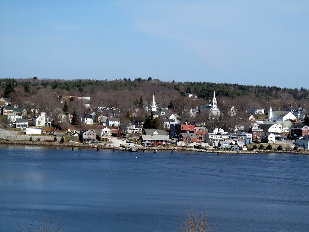 Bucksport, Maine. View from Fort Knox State Historic Site., Бакспорт