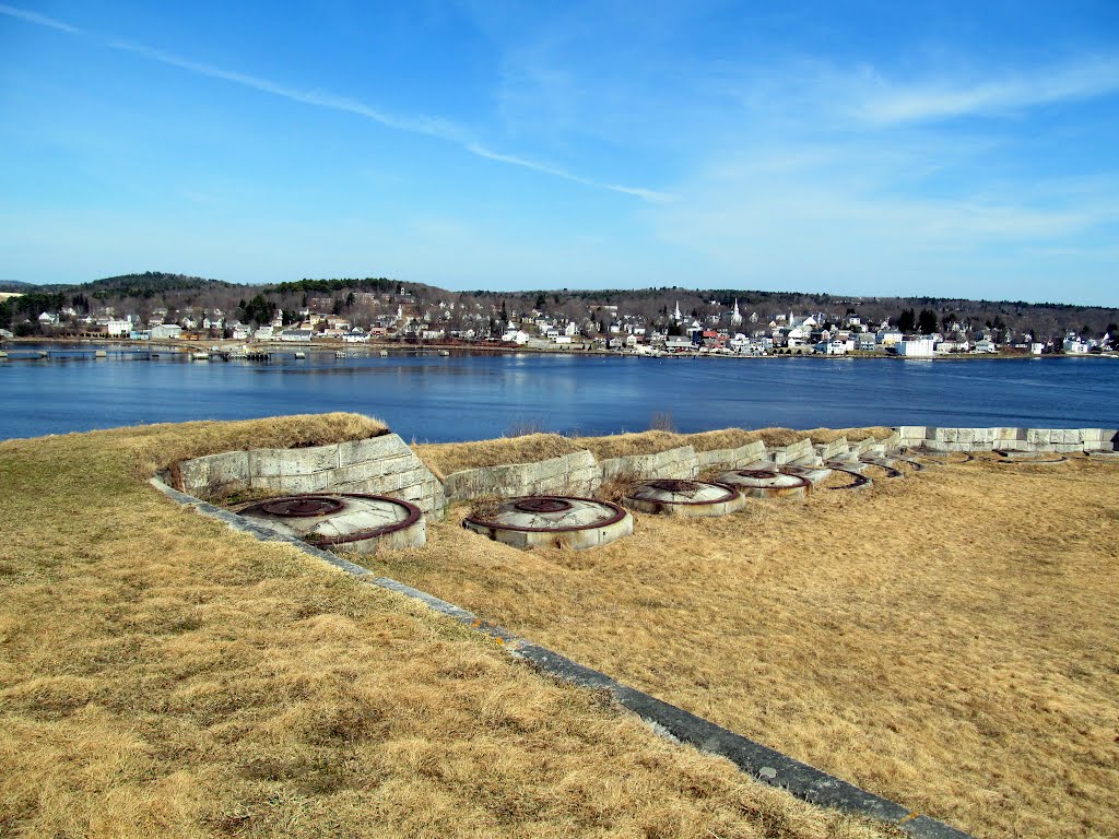 Bucksport, Maine. View from Fort Knox State Historic Site., Бакспорт