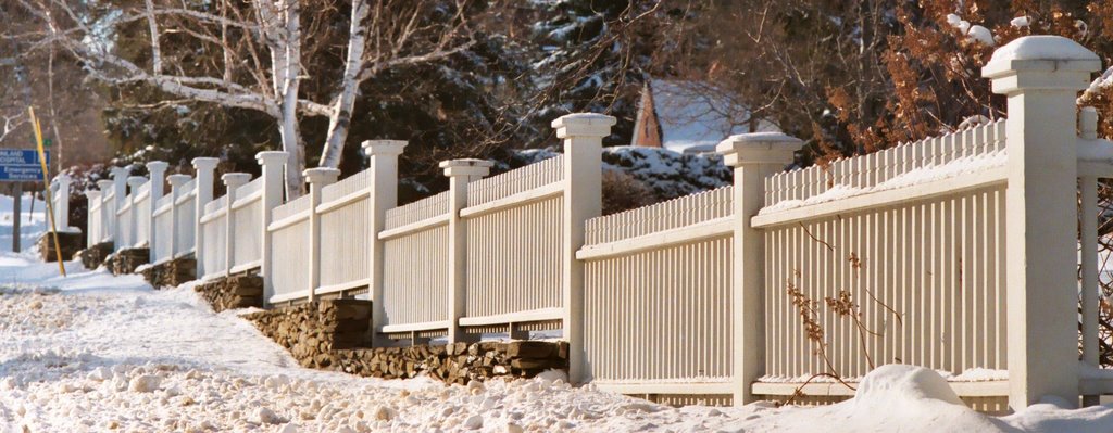 Fence in Bangor, Maine, USA, Бангор