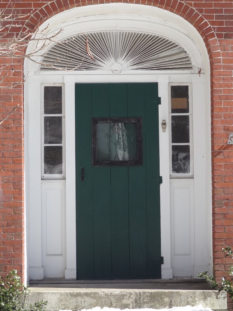 Door, 1836 William Spear House, Built by Thomas Shaw; North Yarmouth Maine, Камберленд-Сентер