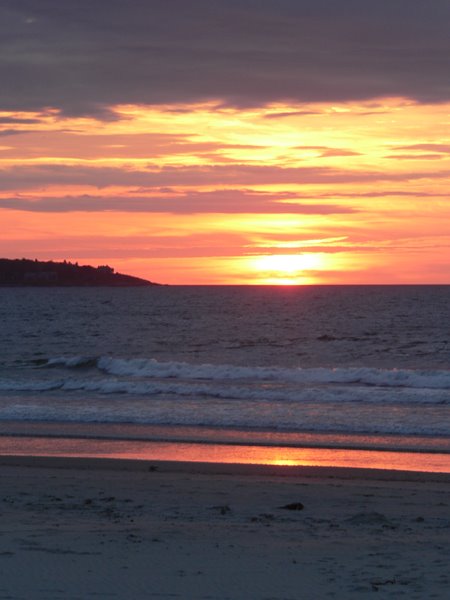 Sunrise on the ocean, Олд-Орчард-Бич