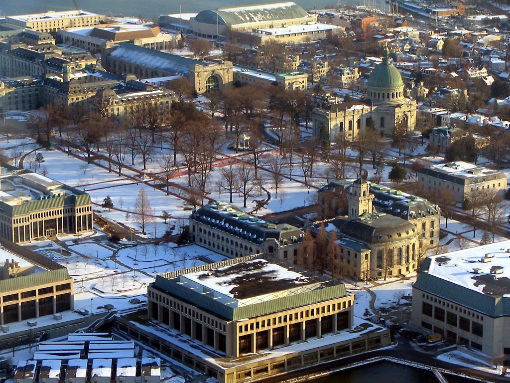 USNA, The Yard in Winter, Annapolis, Maryland, Аннаполис