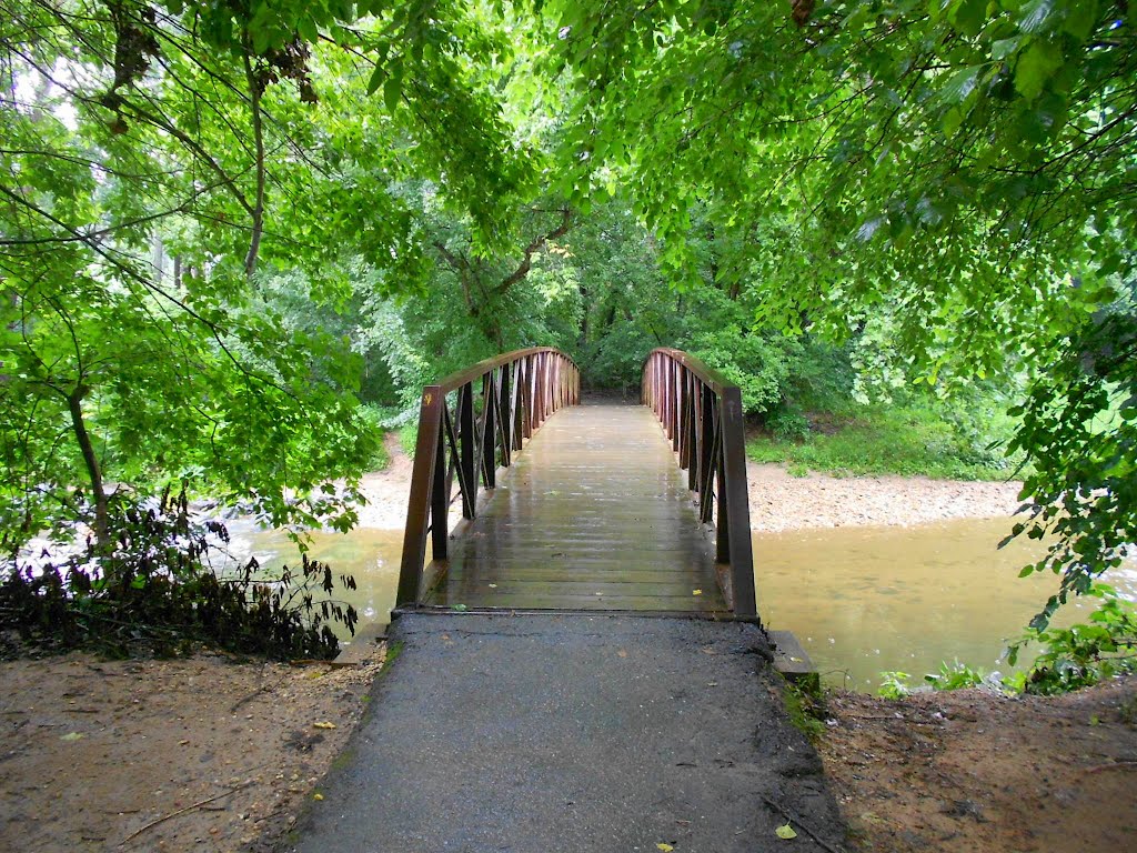 Bridge over Little Falls Branch, Little Falls Stream Valley Park Bethesda, Maryland, Брукмонт