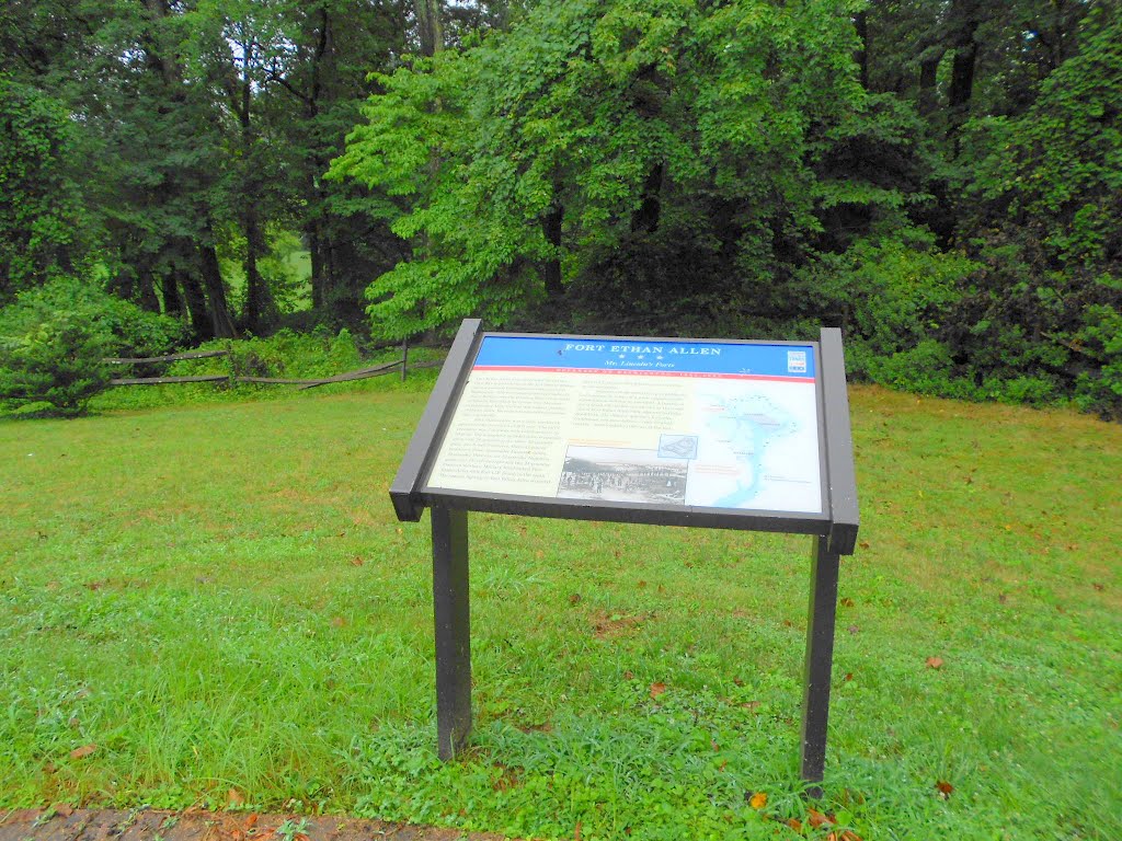 Fort Ethan Allen historical marker, Fort Ethan Allen Park Old Glebe Rd, Arlington, Virginia, Брукмонт