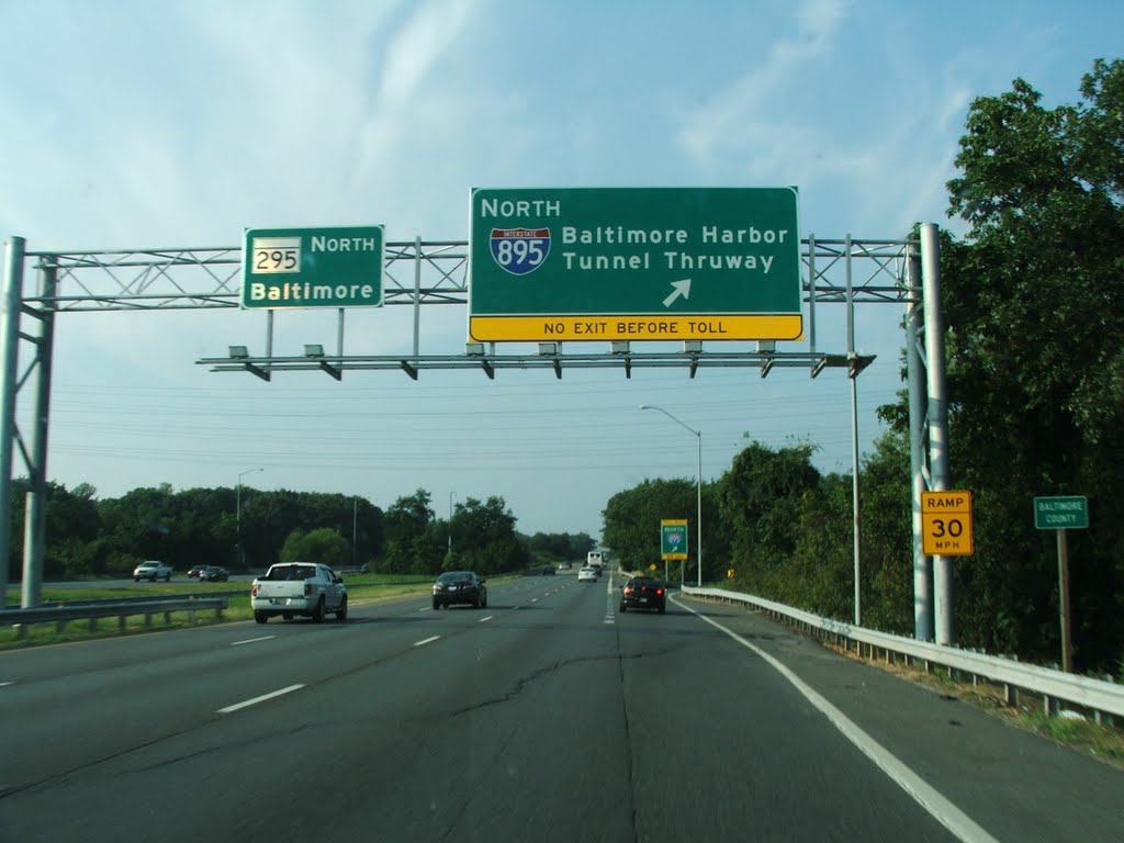 Route 295 At I-895, 8-26-2009, Памфри