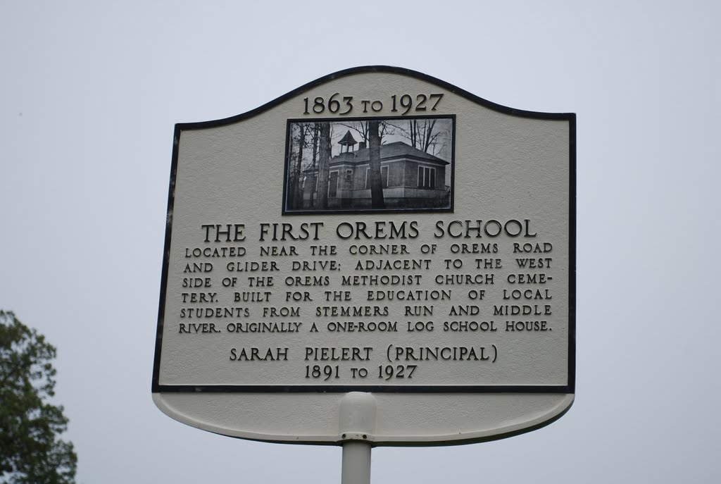 The First Orems School, Россвилл