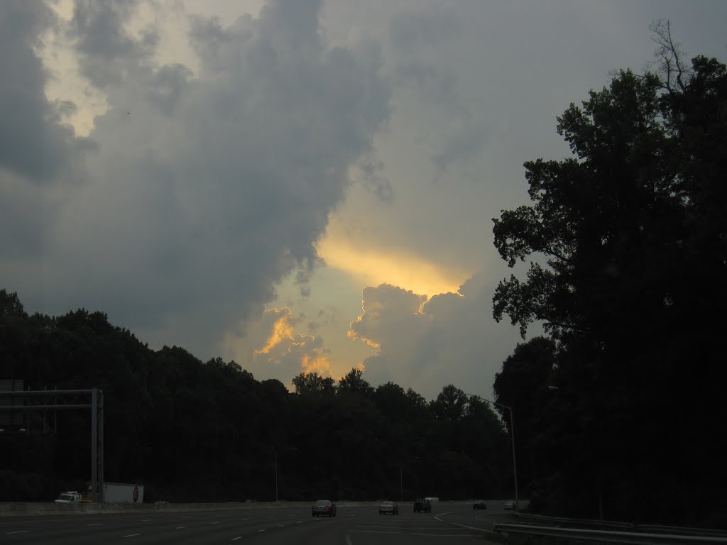 Along I495, Maryland. Sunset, Силвер Спринг