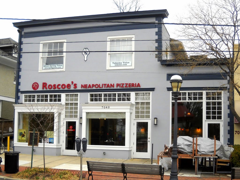Roscoes Pizzeria‎, 7040 Carroll Avenue, Takoma Park, MD 20912-4465, Такома-Парк