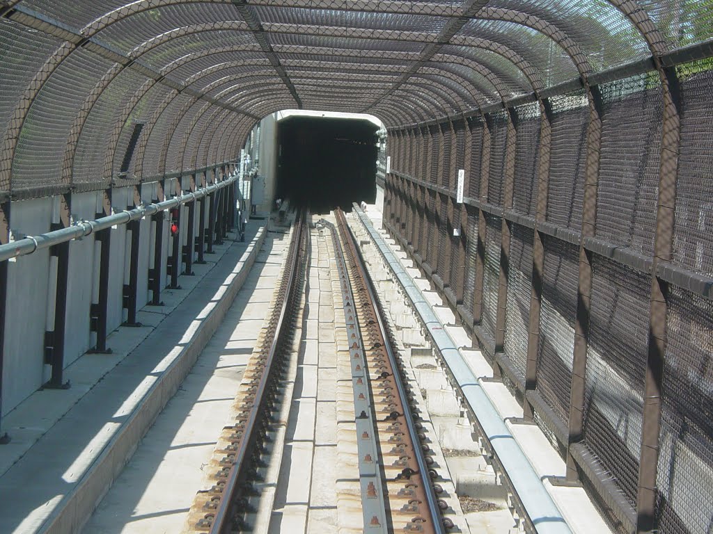 Blue Line track in cages, Уолкер-Милл