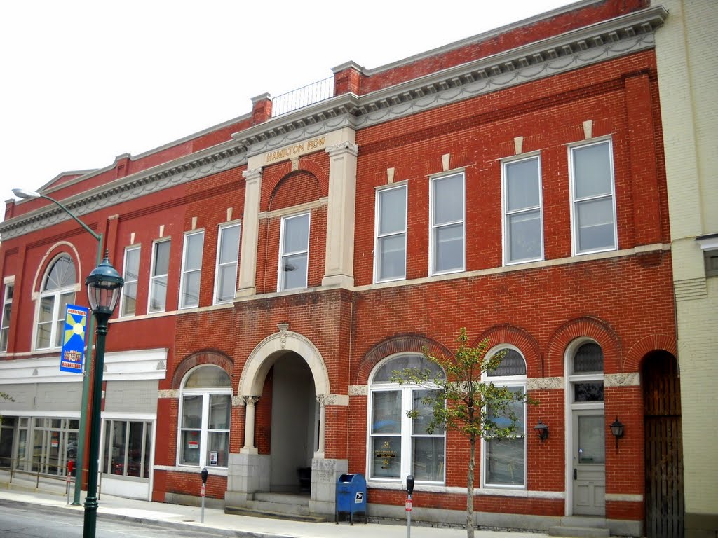 Hamilton Row Building, near the Historic National Road, US Route 40, W Washington St, Hagerstown, MD, Хагерстаун