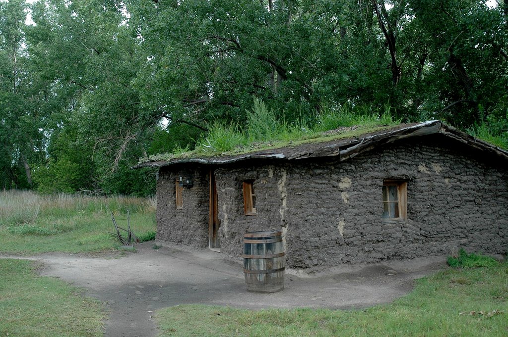 Replica of a Pioneer Sod House. Seen in Gothenburg Nebraska., Беллив