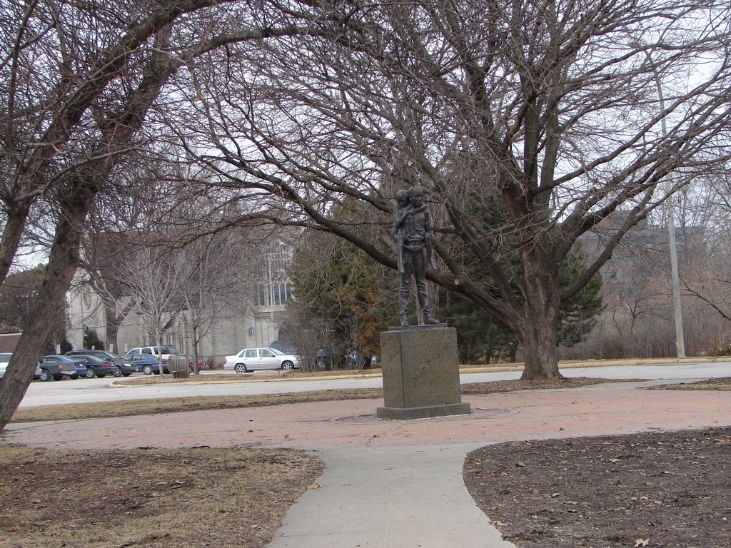 Two Brothers Statue at Boys Town, Боис-Таун