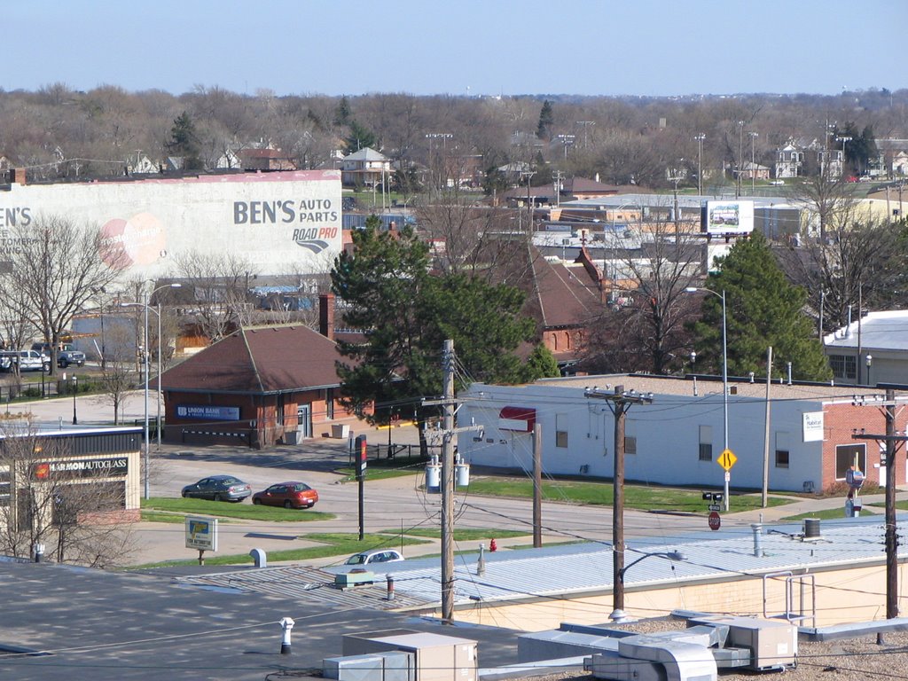 View of Rock Island Depot from parking garage, Линкольн