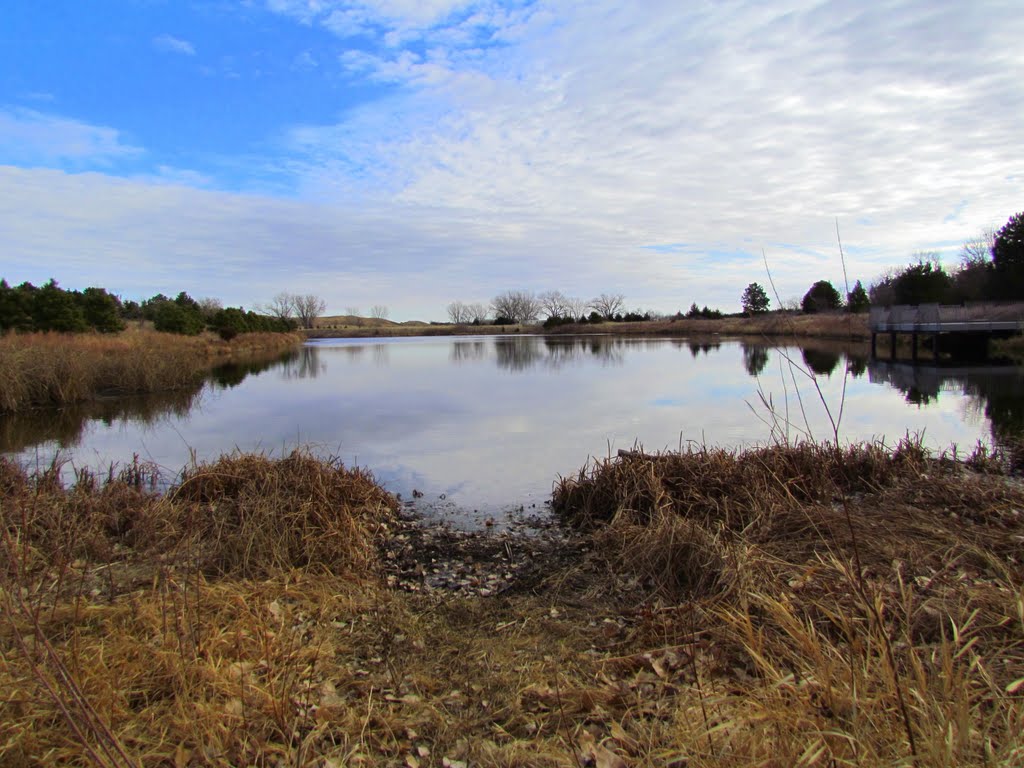 Viewing easterly across Fish Pond, off the side of Nebraska State Spur Hwy. 86B near the eastern entrance to the Bessey Unit of the Nebraska National Forest. Halsey, Nebraska, Спрагуэ