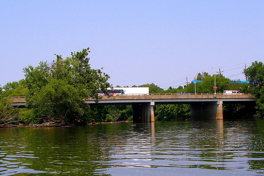 Outwater Lane Bridge over the Passaic River, New Jersey, Гарфилд