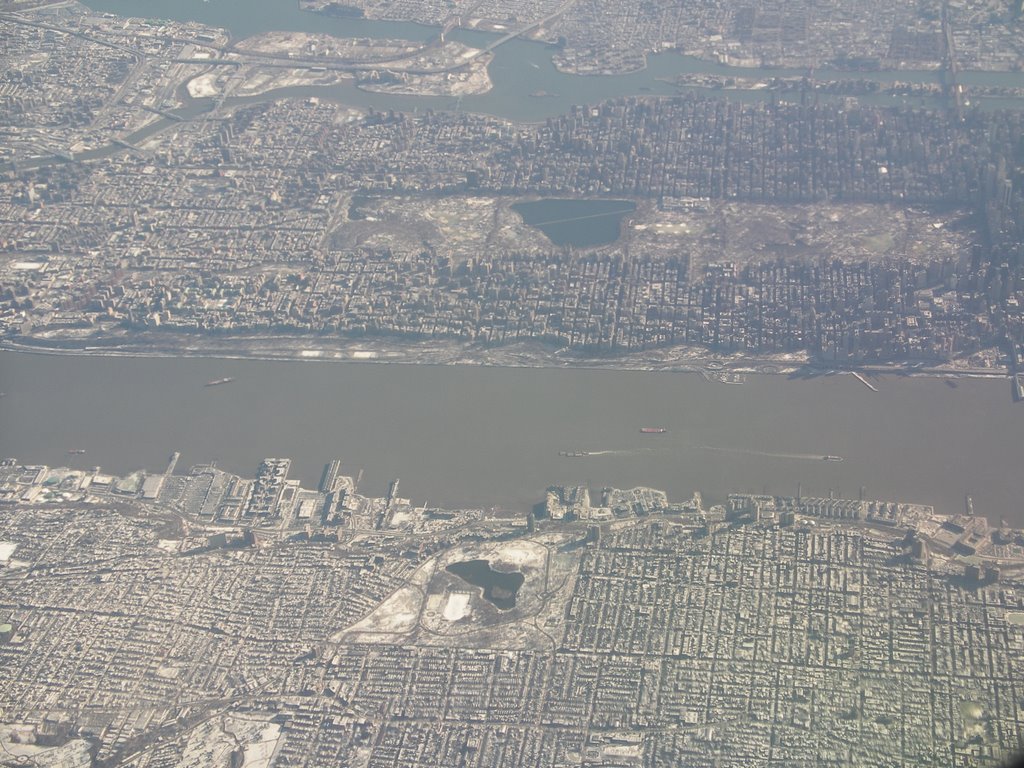 New York City - from a plane, Гуттенберг