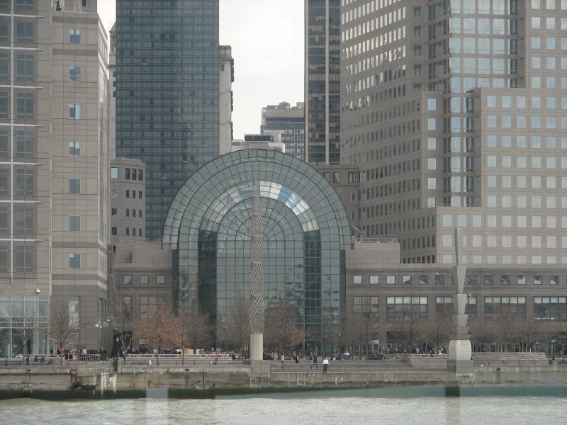 World Financial Center as seen from Hudson River, Джерси-Сити