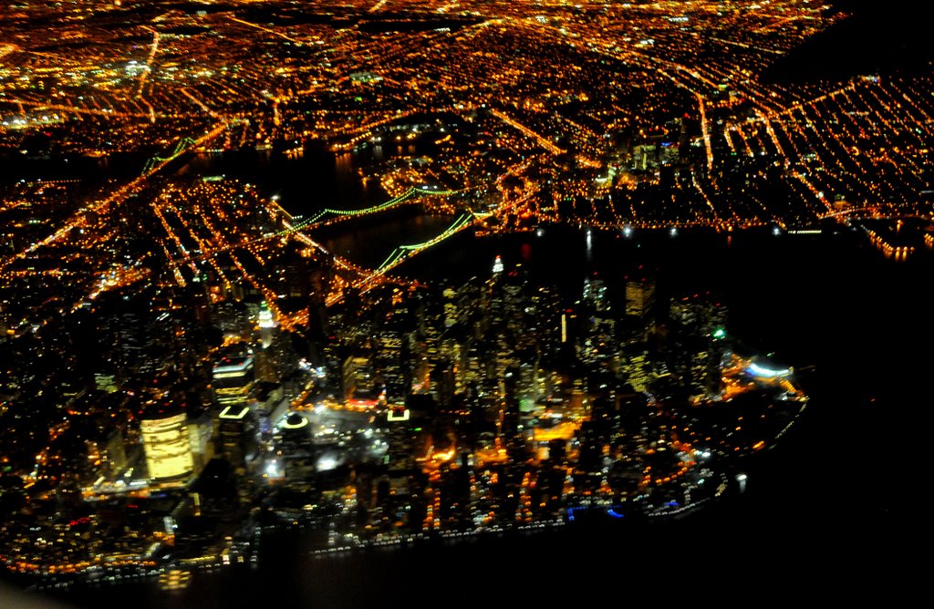 New York City; South of Manhattan, Brooklyn, Manhattan & Williamsburg bridges, Джерси-Сити