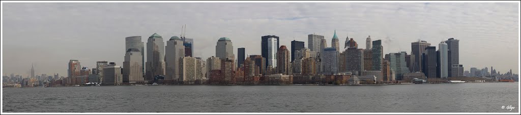Manhattan from the Hudson River, Джерси-Сити