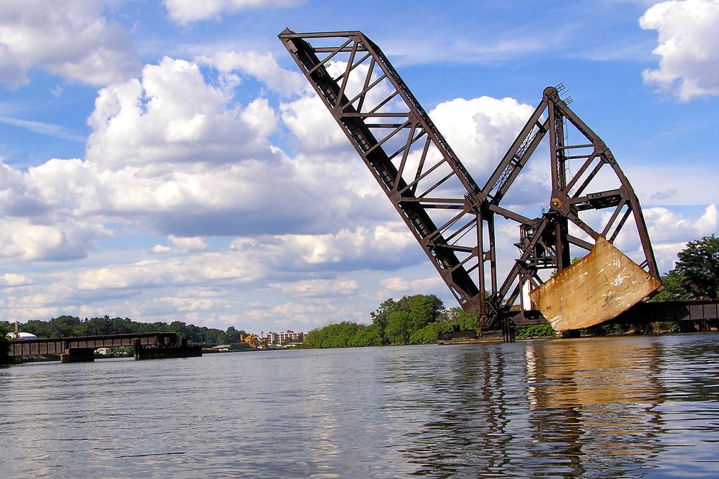 NX Bascule Bridge over the Passaic River, New Jersey, Ист-Ньюарк