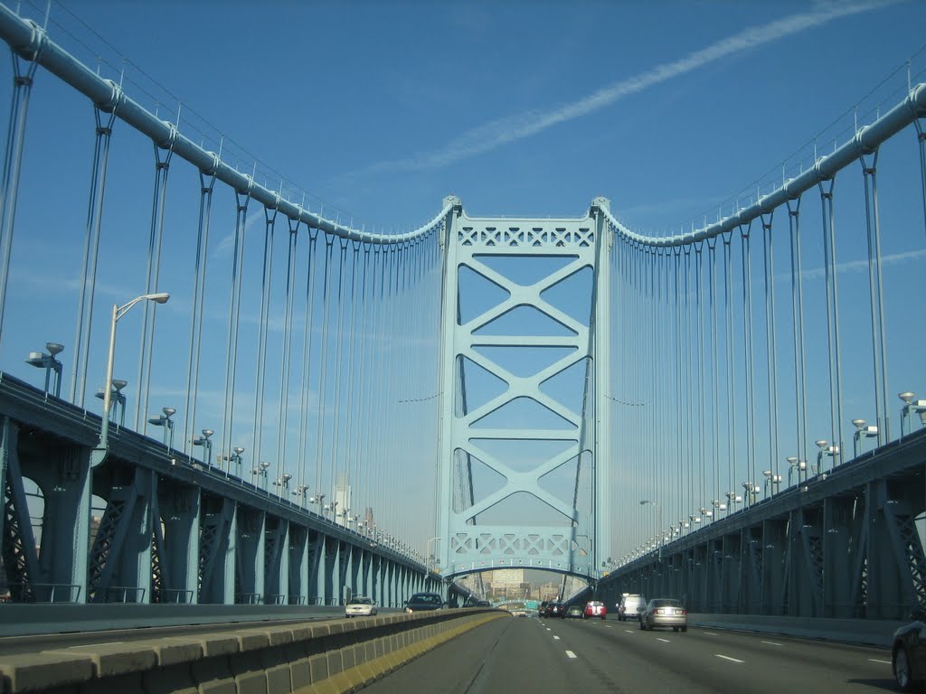 Banjamin franklin Bridge, Philadelphia, Камден