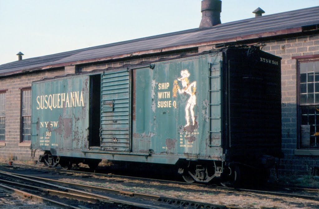 New York, Susquehanna and Western Railway (Susie-Q) Box Car No. 501 at Ridgefield Park, NJ, Риджефилд