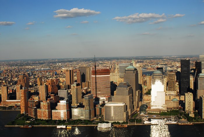 birds-eye view on Battery Park 3, Хобокен